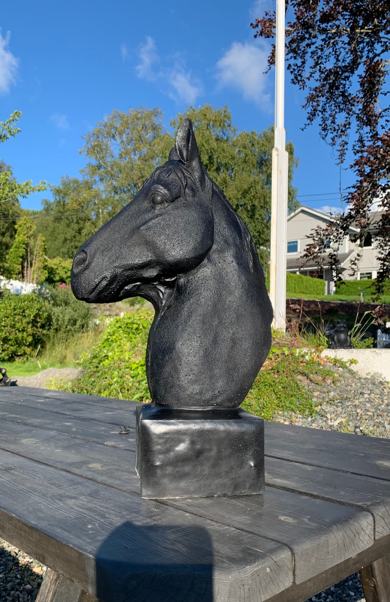 Hestehode i betong
