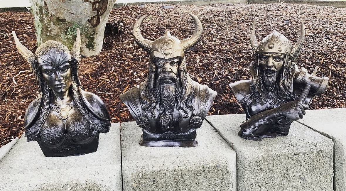Vikingbyster i betong